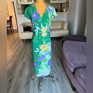 London Times Jersey knit fully lined midi dress